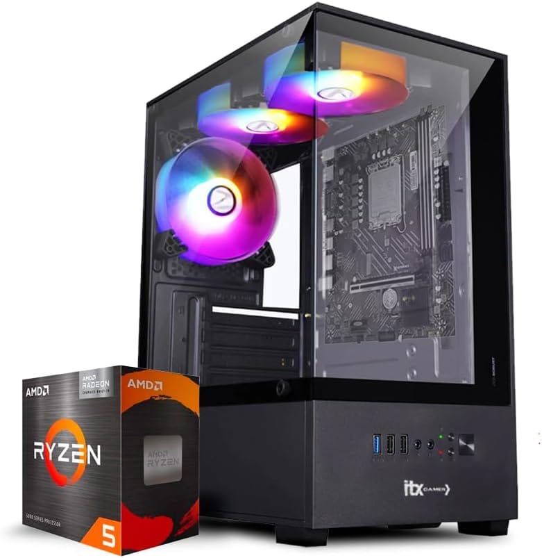 PC Gamer ITX Arena, Ryzen 5 5600G, Radeon Graphics Vega 7, 16GB Ram, SSD 480GB, Gabinete RGB | Melhor Preço na Amazon