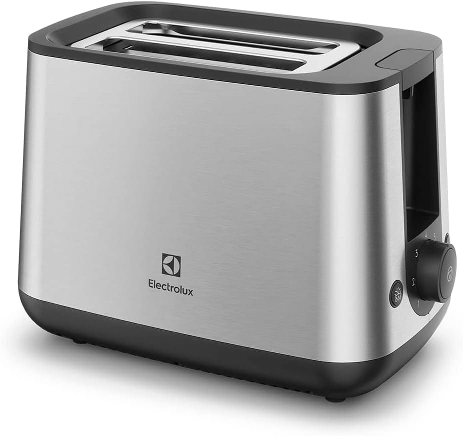 Torradeira tostador Electrolux 8 niveis de tostagem funo descongelar reaquecer cancelar bandeja coletora migalhas botes luminosos ETS25 inox 127v...
