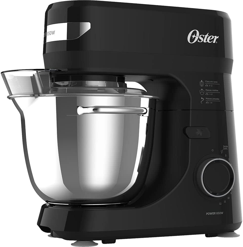 Oster Batedeira Planetria Oster Bowl Inox III, 12vel, 3 batedores, OBAT641, 127V | Melhor Preço na Amazon